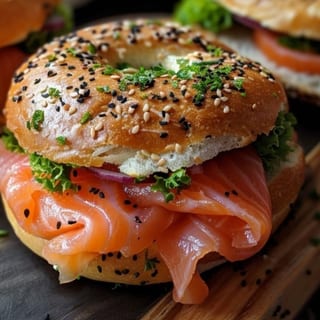 Lox Bagel Sandwich